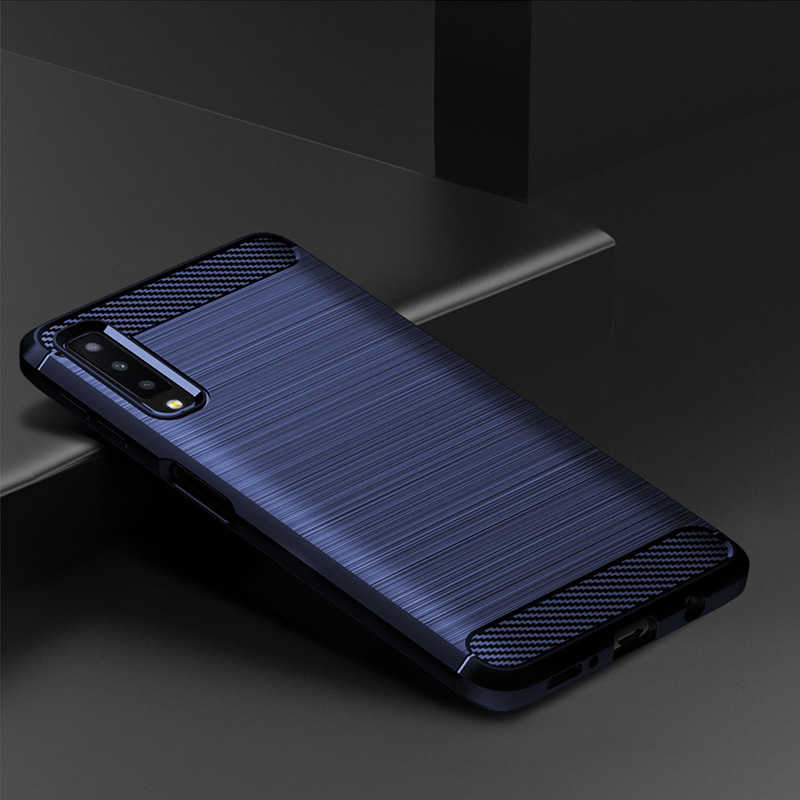 Galaxy A7 2018 Kılıf Zore Room Silikon Kapak - Lacivert