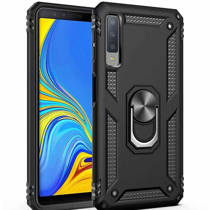 Galaxy A7 2018 Kılıf Zore Vega Kapak - Siyah