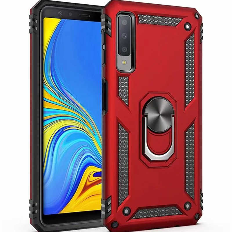 Galaxy A7 2018 Kılıf Zore Vega Kapak - Kırmızı