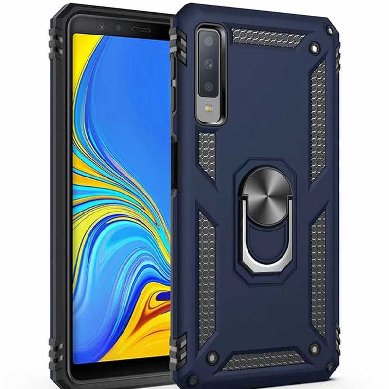 Galaxy A7 2018 Kılıf Zore Vega Kapak - Mavi