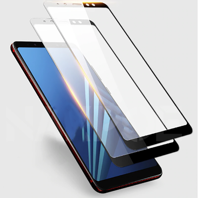 Galaxy A7 2018 Zore Kenarları Kırılmaya Dayanıklı Cam Ekran Koruyucu - 3
