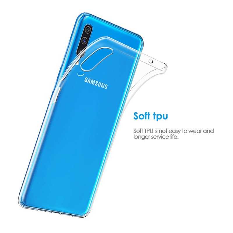 Galaxy A70 Kılıf Zore Süper Silikon Kapak - Renksiz