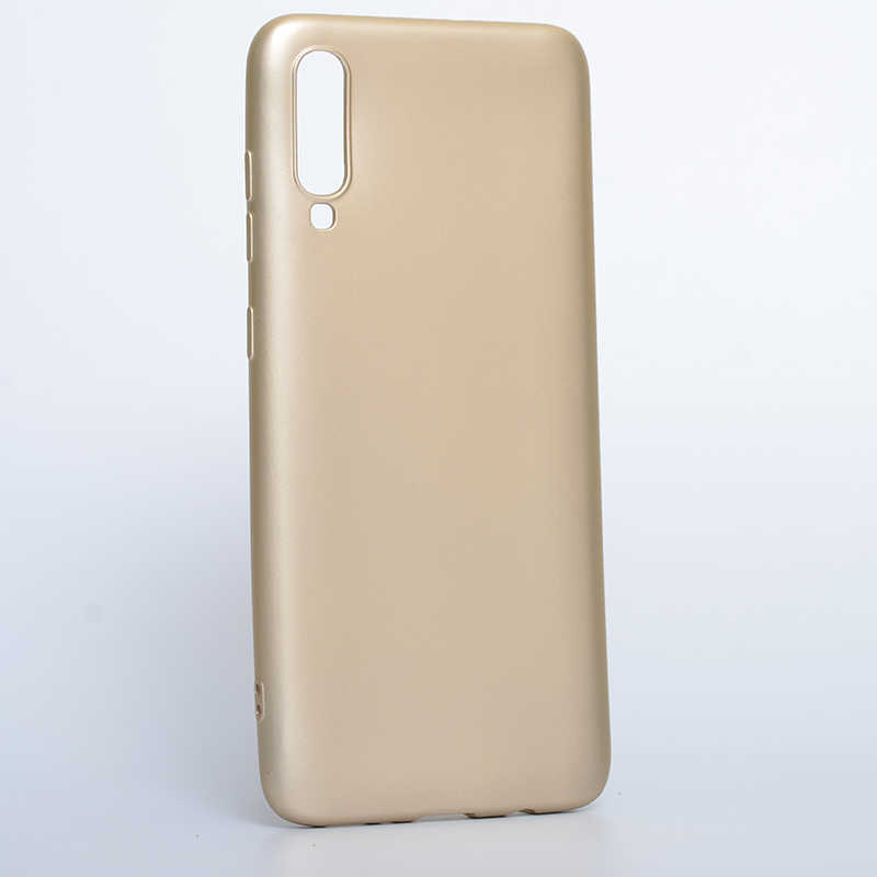 Galaxy A70 Kılıf Zore Premier Silikon Kapak - Gold