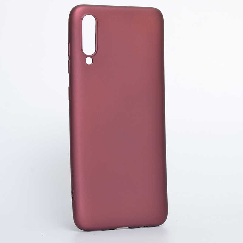 Galaxy A70 Kılıf Zore Premier Silikon Kapak - Mürdüm