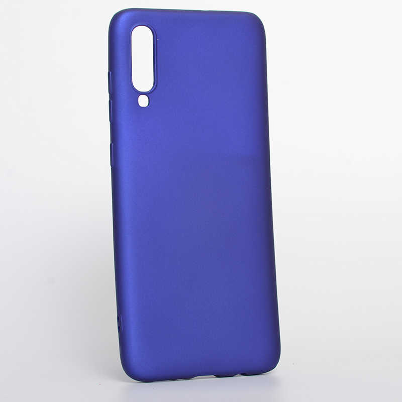 Galaxy A70 Kılıf Zore Premier Silikon Kapak - Saks Mavi