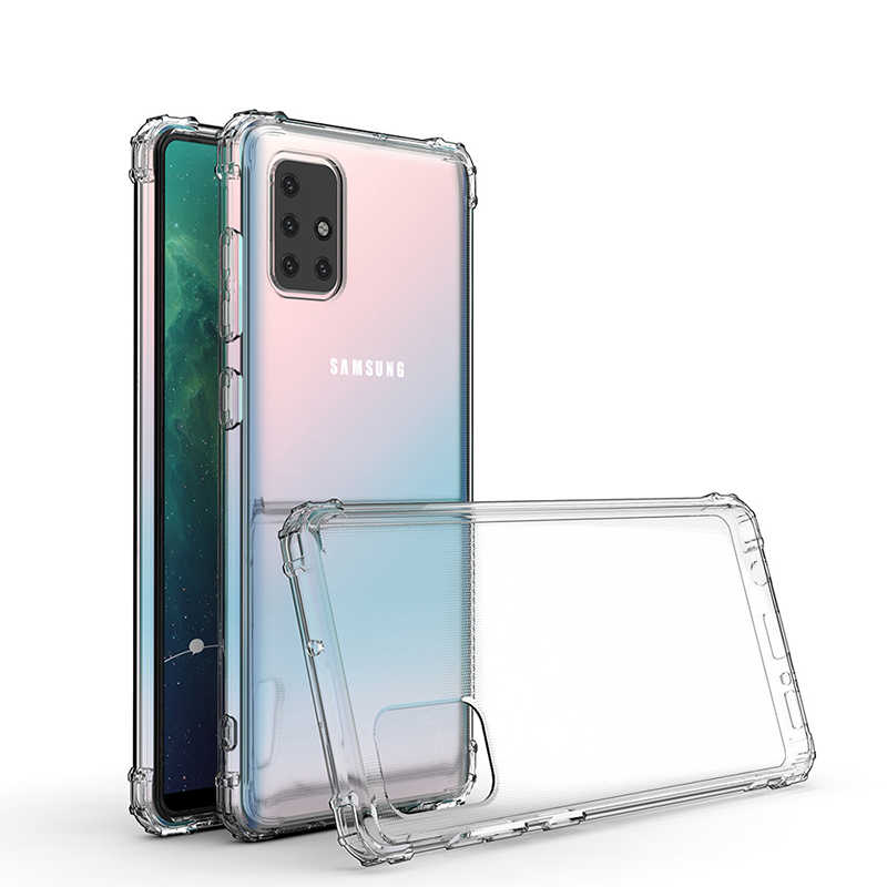 Galaxy A71 Kılıf Zore Nitro Anti Shock Silikon - Renksiz