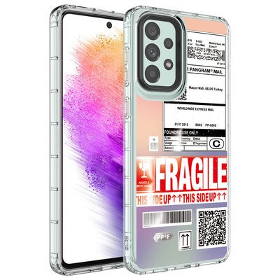 Galaxy A73 Kılıf Kamera Korumalı Renkli Desenli Sert Silikon Zore Korn Kapak - 2