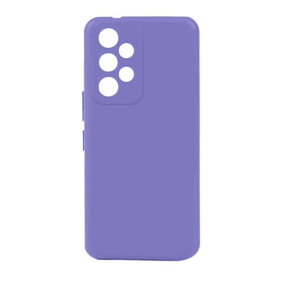 Galaxy A73 Kılıf Zore Biye Silikon - Lila