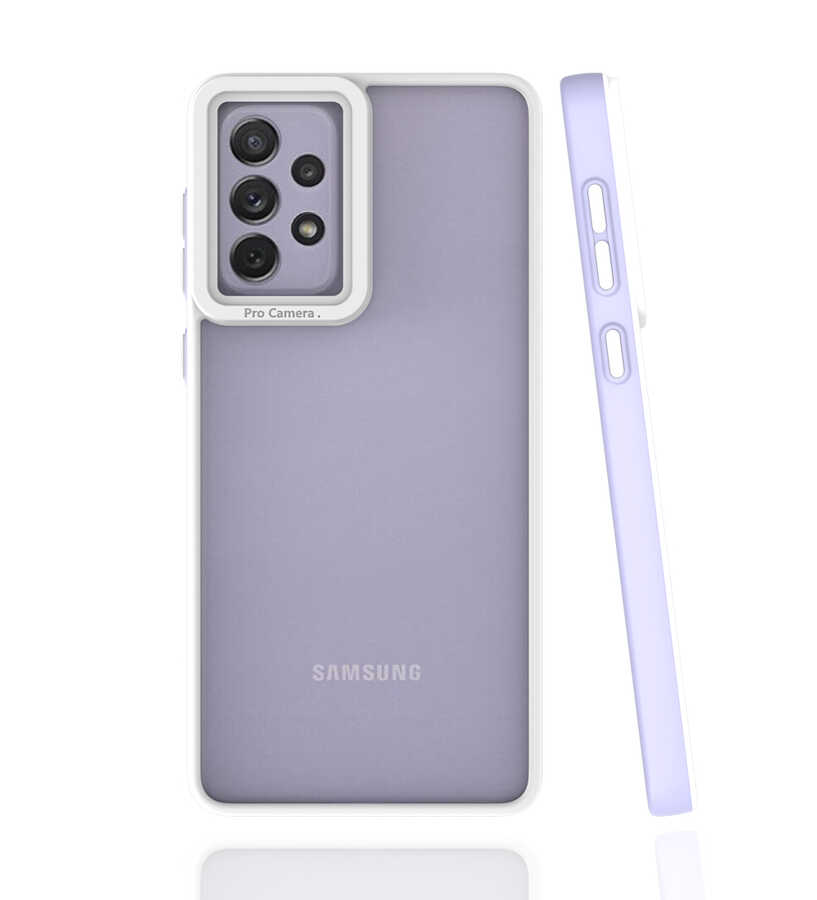 Galaxy A73 Kılıf Zore Mima Kapak - Lila