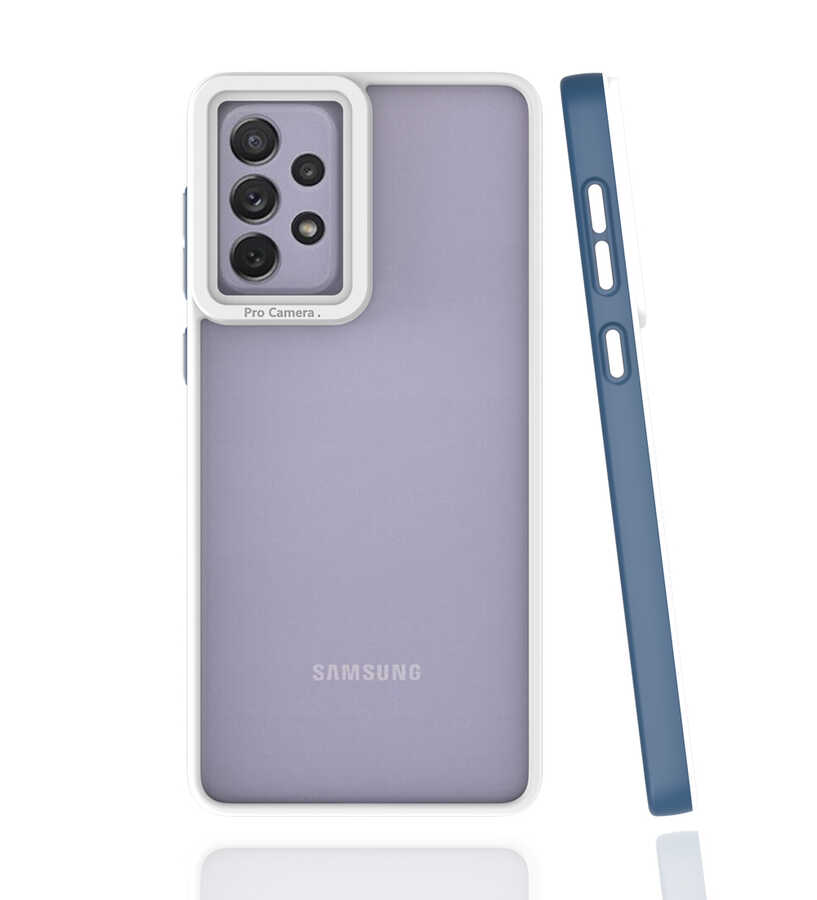Galaxy A73 Kılıf Zore Mima Kapak - Lacivert