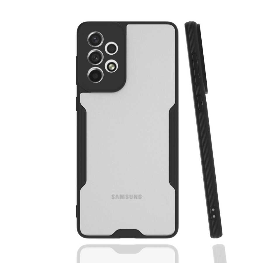 Galaxy A73 Kılıf Zore Parfe Kapak - Siyah
