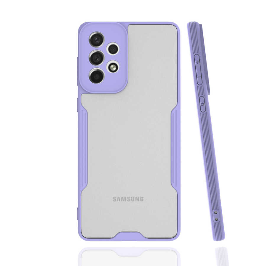 Galaxy A73 Kılıf Zore Parfe Kapak - Mor