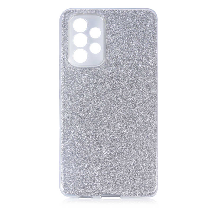 Galaxy A73 Kılıf Zore Shining Silikon - Gümüş