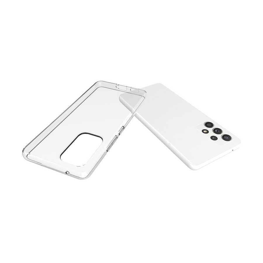 Galaxy A73 Kılıf Zore Süper Silikon Kapak - Renksiz