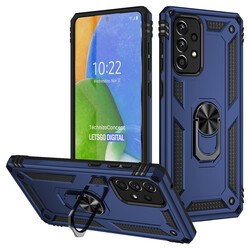 Galaxy A73 Kılıf Zore Vega Kapak Mavi