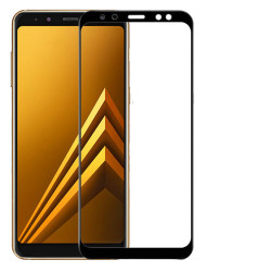 Galaxy A8 2018 Zore Ekranı Tam Kaplayan Düz Cam Koruyucu - Zore