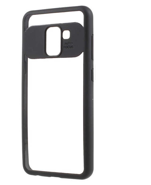 Galaxy A8 2018 Kılıf Zore Buttom Kapak - Siyah