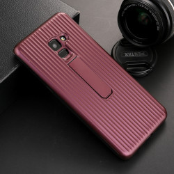 Galaxy A8 2018 Kılıf Zore Wave Standlı Mıknatıslı Kapak - Zore