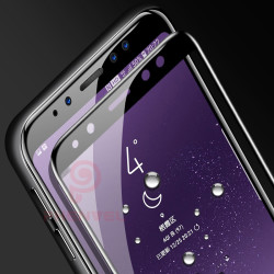 Galaxy A8 Plus 2018 Zore Kenarları Kırılmaya Dayanıklı Cam Ekran Koruyucu - Zore