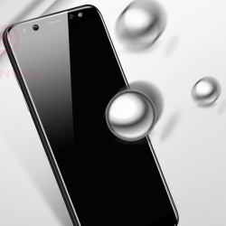 Galaxy A8 Plus 2018 Zore Kenarları Kırılmaya Dayanıklı Cam Ekran Koruyucu - 4