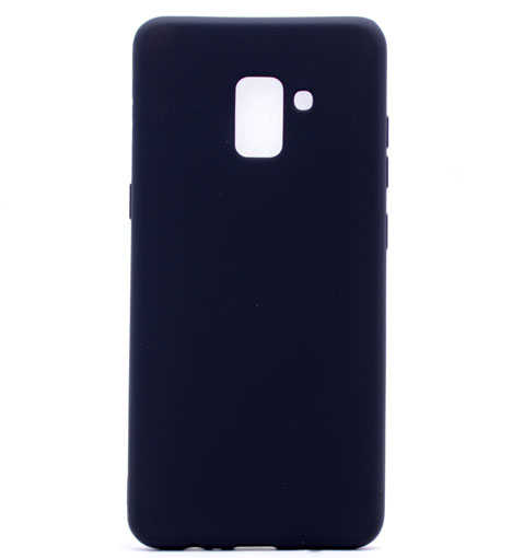 Galaxy A8 Plus 2018 Kılıf Zore Premier Silikon Kapak - Siyah