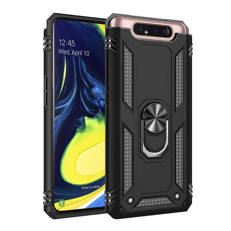Galaxy A80 Kılıf Zore Vega Kapak - Siyah