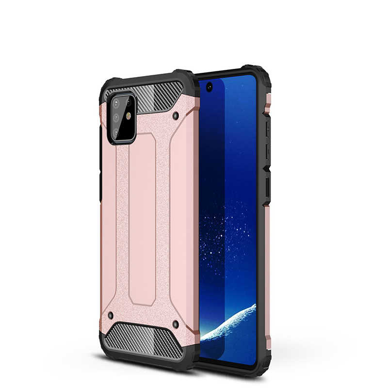 Galaxy A81 (Note 10 Lite) Kılıf Zore Crash Silikon Kapak - Rose Gold