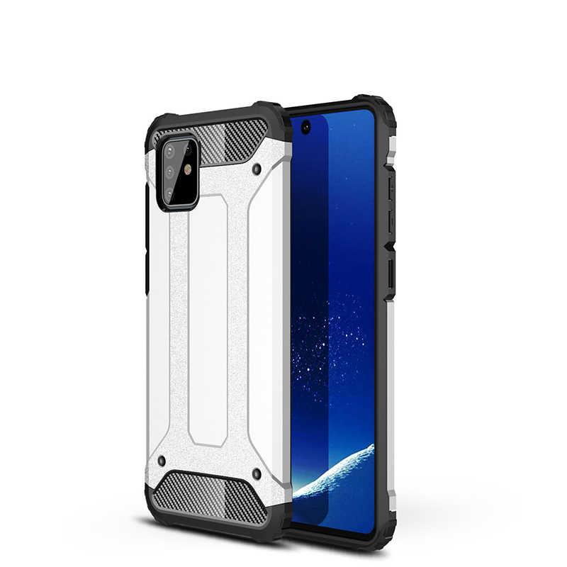 Galaxy A81 (Note 10 Lite) Kılıf Zore Crash Silikon Kapak - Gri