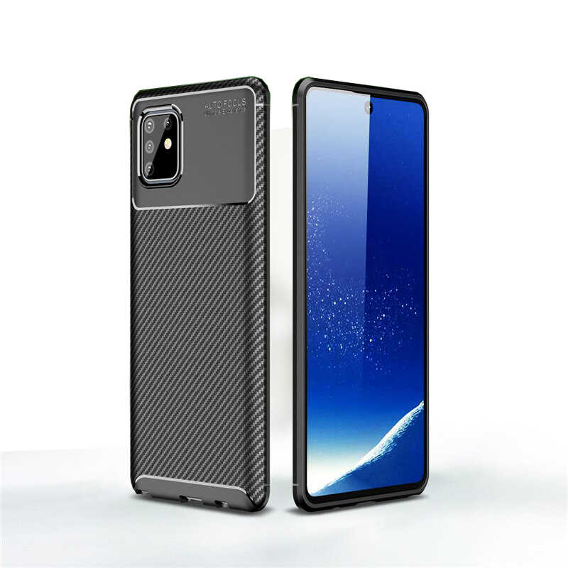 Galaxy A81 (Note 10 Lite) Kılıf Zore Negro Silikon Kapak - Siyah