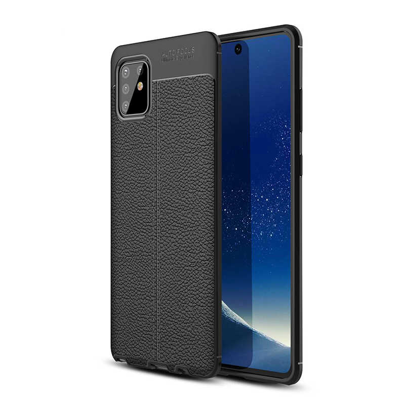 Galaxy A81 (Note 10 Lite) Kılıf Zore Niss Silikon Kapak - Siyah
