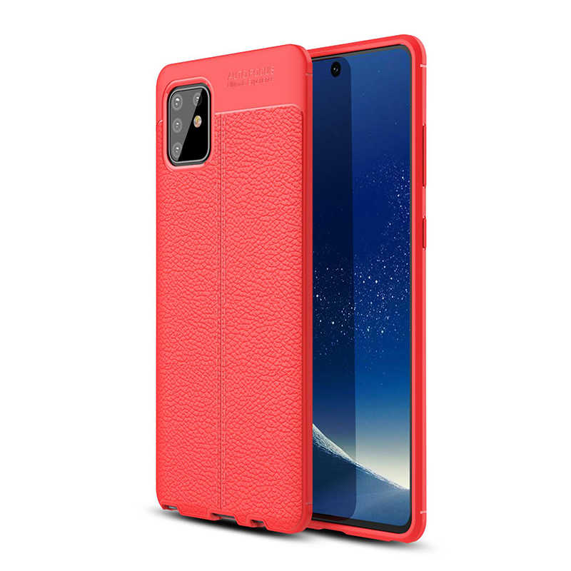 Galaxy A81 (Note 10 Lite) Kılıf Zore Niss Silikon Kapak - Kırmızı