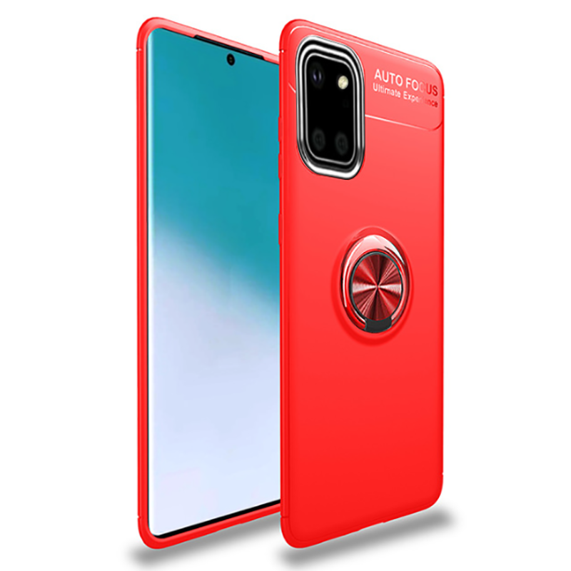 Galaxy A81 (Note 10 Lite) Kılıf Zore Ravel Silikon Kapak - Kırmızı