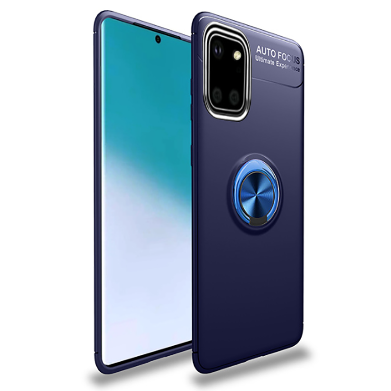 Galaxy A81 (Note 10 Lite) Kılıf Zore Ravel Silikon Kapak - Mavi