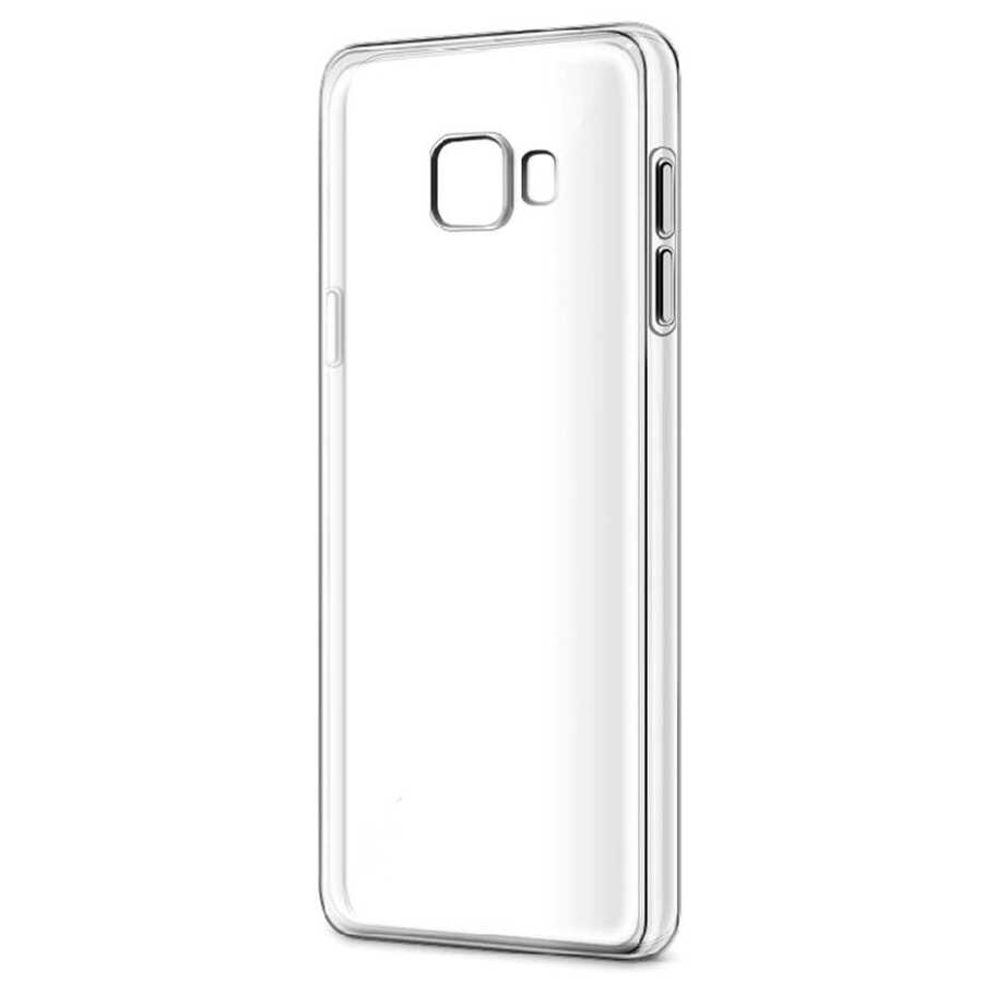 Galaxy C7 Kılıf Zore Süper Silikon Kapak - Renksiz