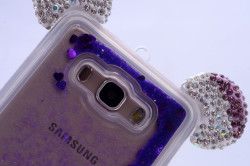Galaxy Grand Prime G530 Kılıf Zore Micky Taşlı Sıvılı Silikon - Thumbnail