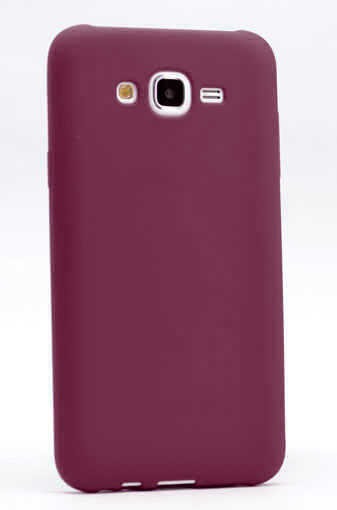 Galaxy J2 Kılıf Zore Premier Silikon Kapak - Mürdüm
