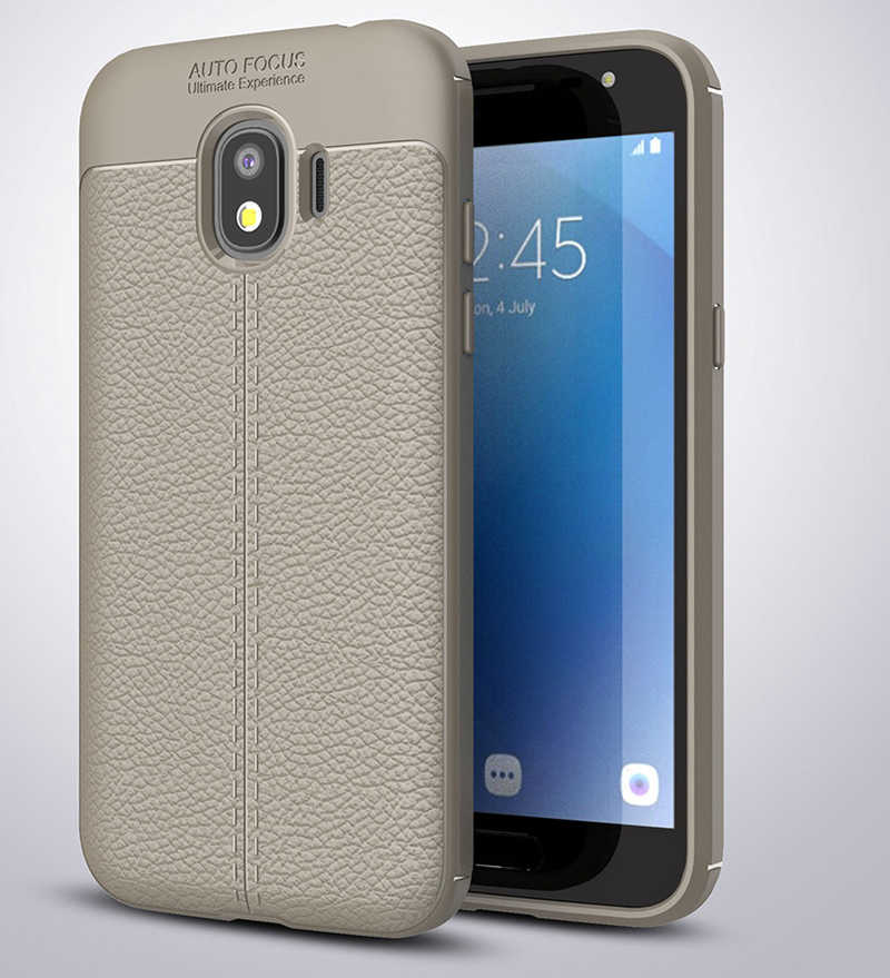 Galaxy J2 Pro 2018 Kılıf Zore Niss Silikon Kapak - Gri