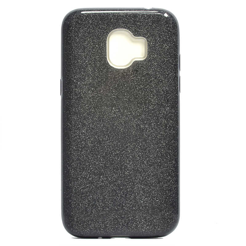 Galaxy J2 Pro 2018 Kılıf Zore Shining Silikon - Siyah