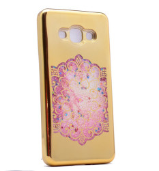 Galaxy J330 Pro Kılıf Zore Lazer Çiçekli Sıvılı Silikon - Zore