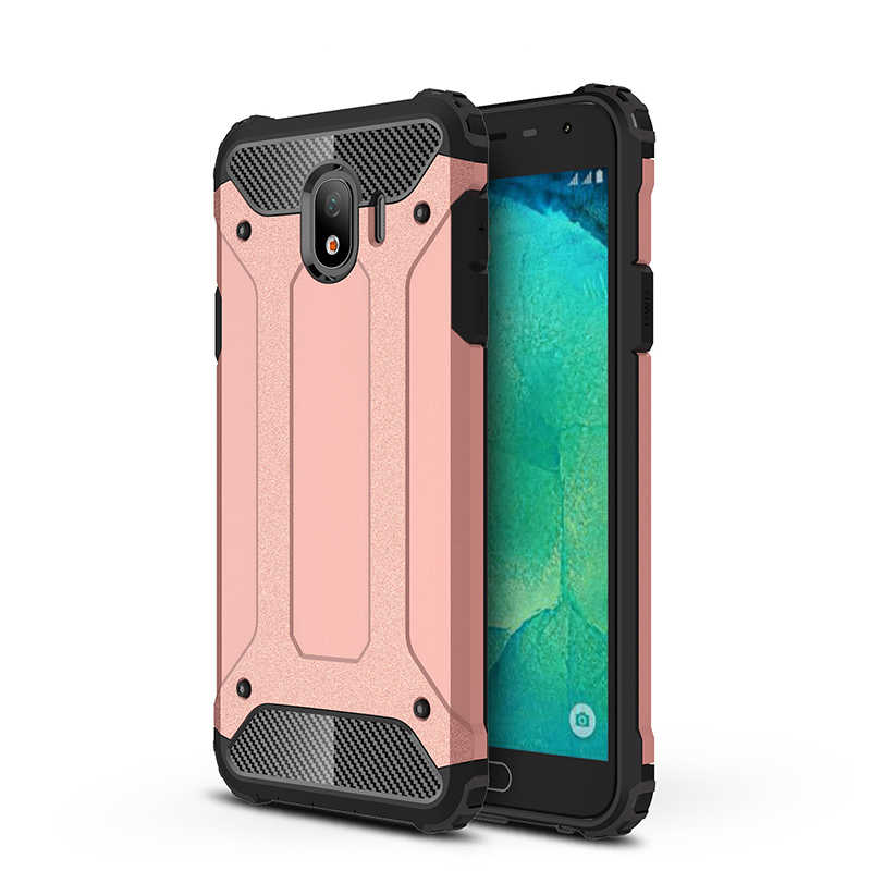 Galaxy J4 Kılıf Zore Crash Silikon Kapak - Rose Gold