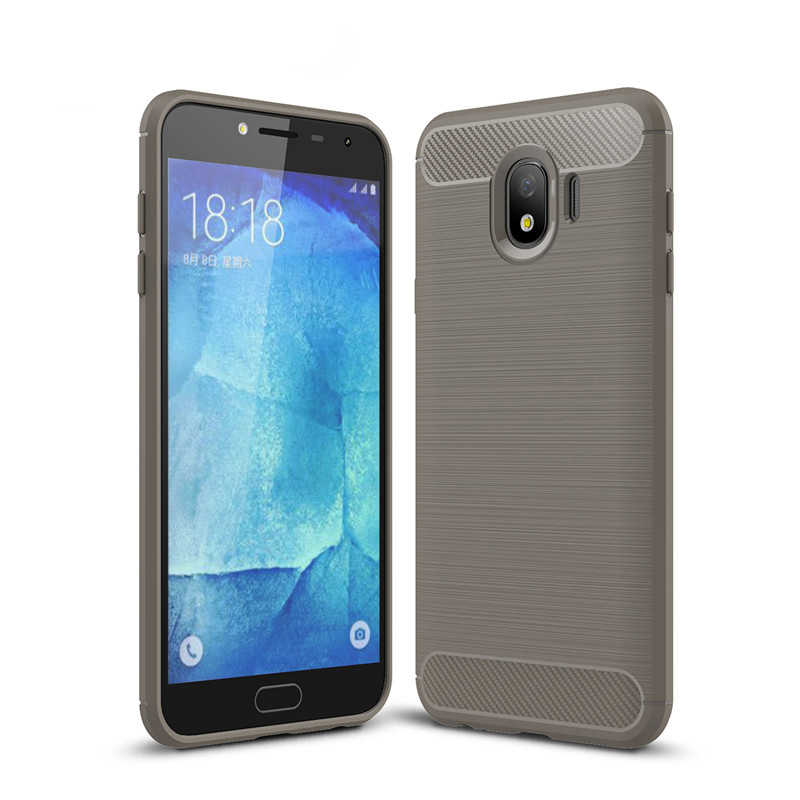 Galaxy J4 Kılıf Zore Room Silikon Kapak - Gri