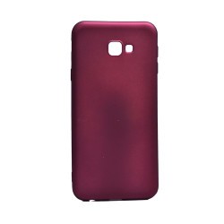 Galaxy J4 Plus Kılıf Zore Premier Silikon Kapak Mürdüm