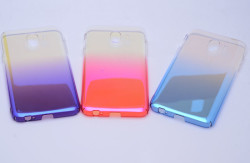 Galaxy J4 Zore Renkli Transparan Kapak - Thumbnail