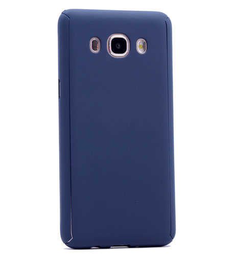 Galaxy J5 2016 Kılıf Zore 360 3 Parçalı Rubber Kapak - Lacivert