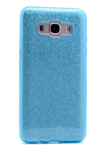 Galaxy J5 2016 Kılıf Zore Shining Silikon - Mavi