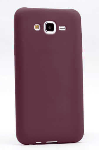 Galaxy J5 Kılıf Zore Premier Silikon Kapak - Mürdüm