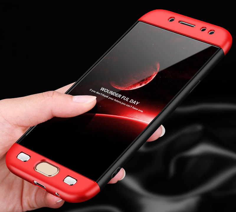 Galaxy J530 Pro Kılıf Zore Ays Kapak - Siyah-Kırmızı