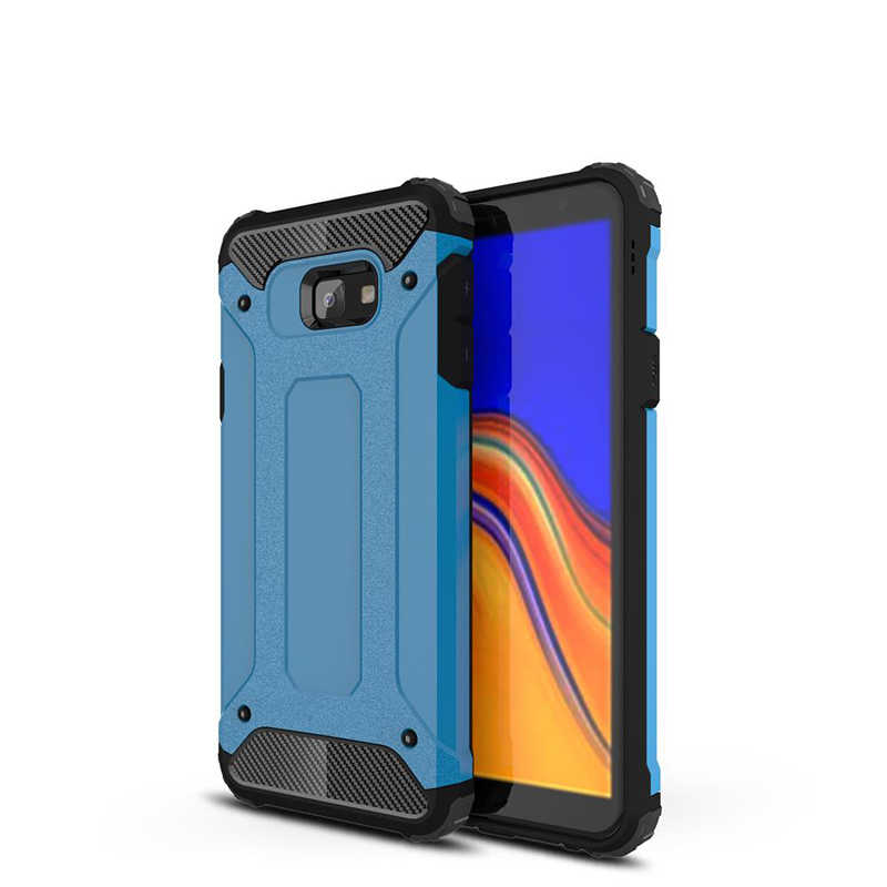 Galaxy J6 Plus Kılıf Zore Crash Silikon Kapak - Mavi