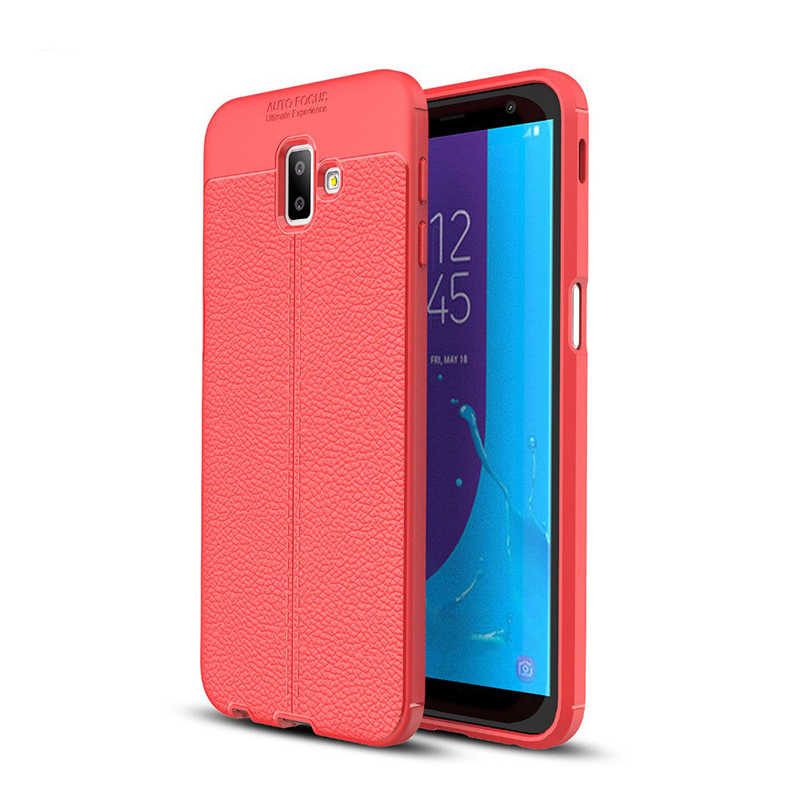 Galaxy J6 Plus Kılıf Zore Niss Silikon Kapak - Kırmızı