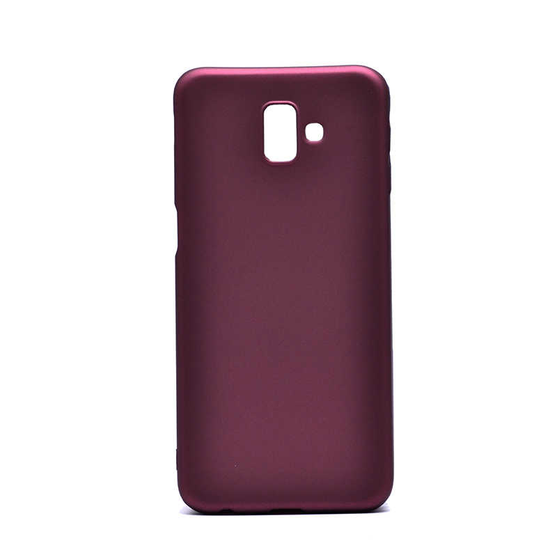 Galaxy J6 Plus Kılıf Zore Premier Silikon Kapak - Mürdüm